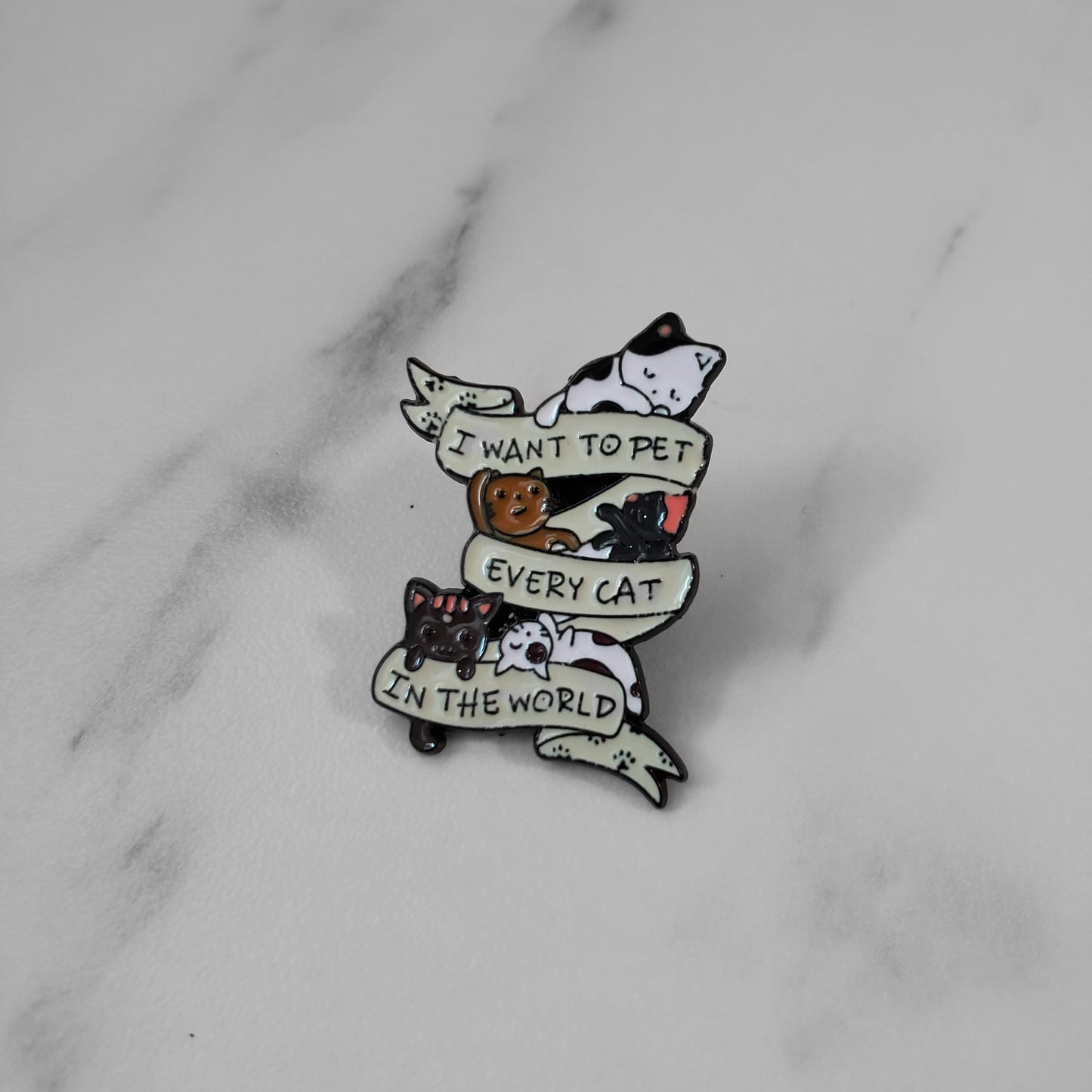 Life is Better with Cats Pin