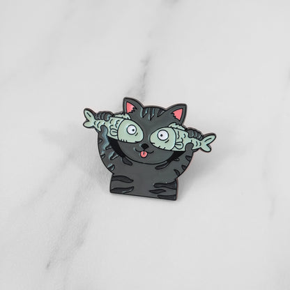 Fish Eye Cat Pin