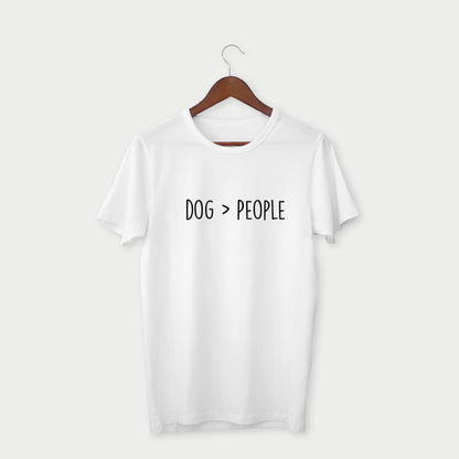 "Dogs > People" T-shirt
